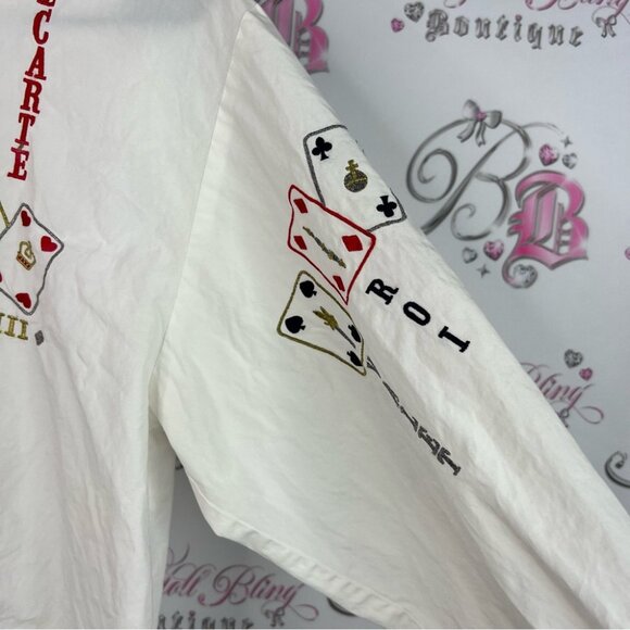 Como studio button up casino π° cards White Shirt with Red and Black Accents - Picture 6 of 8